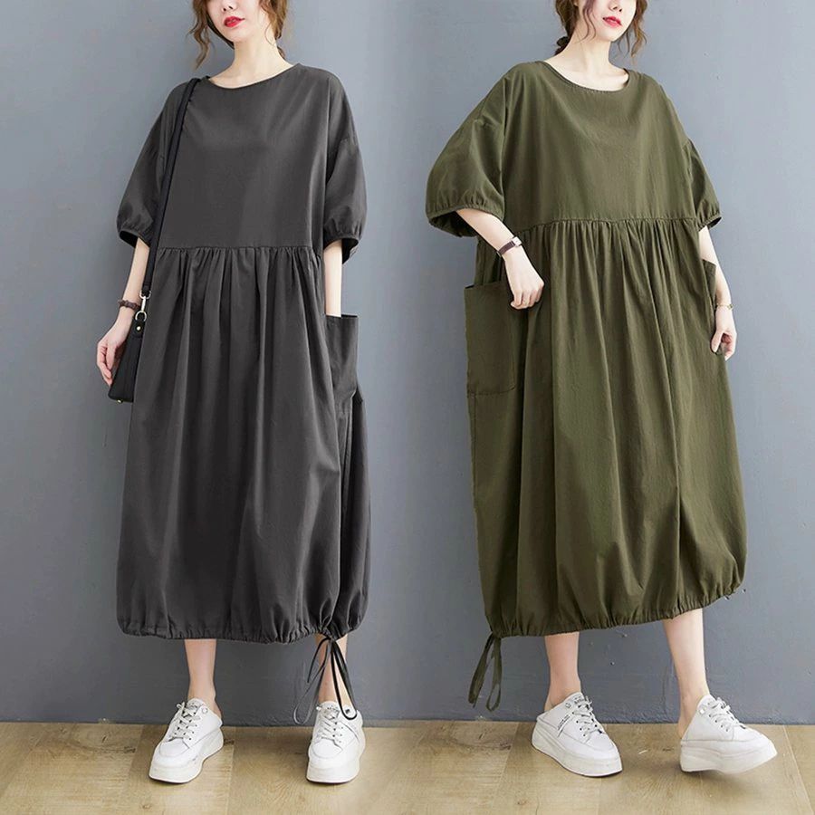 切替 スカート ロングシャツ カジュアルワンピース ロングスカート 大きいサイズ ロングワンピース オーバーサイズ 半袖 春 きれいめ レディース 羽織り ワンピ 薄手 黒 夏 上品 着痩せ Tシャツ